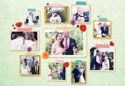 Hochzeitsfoto-Collage Pimpelmees